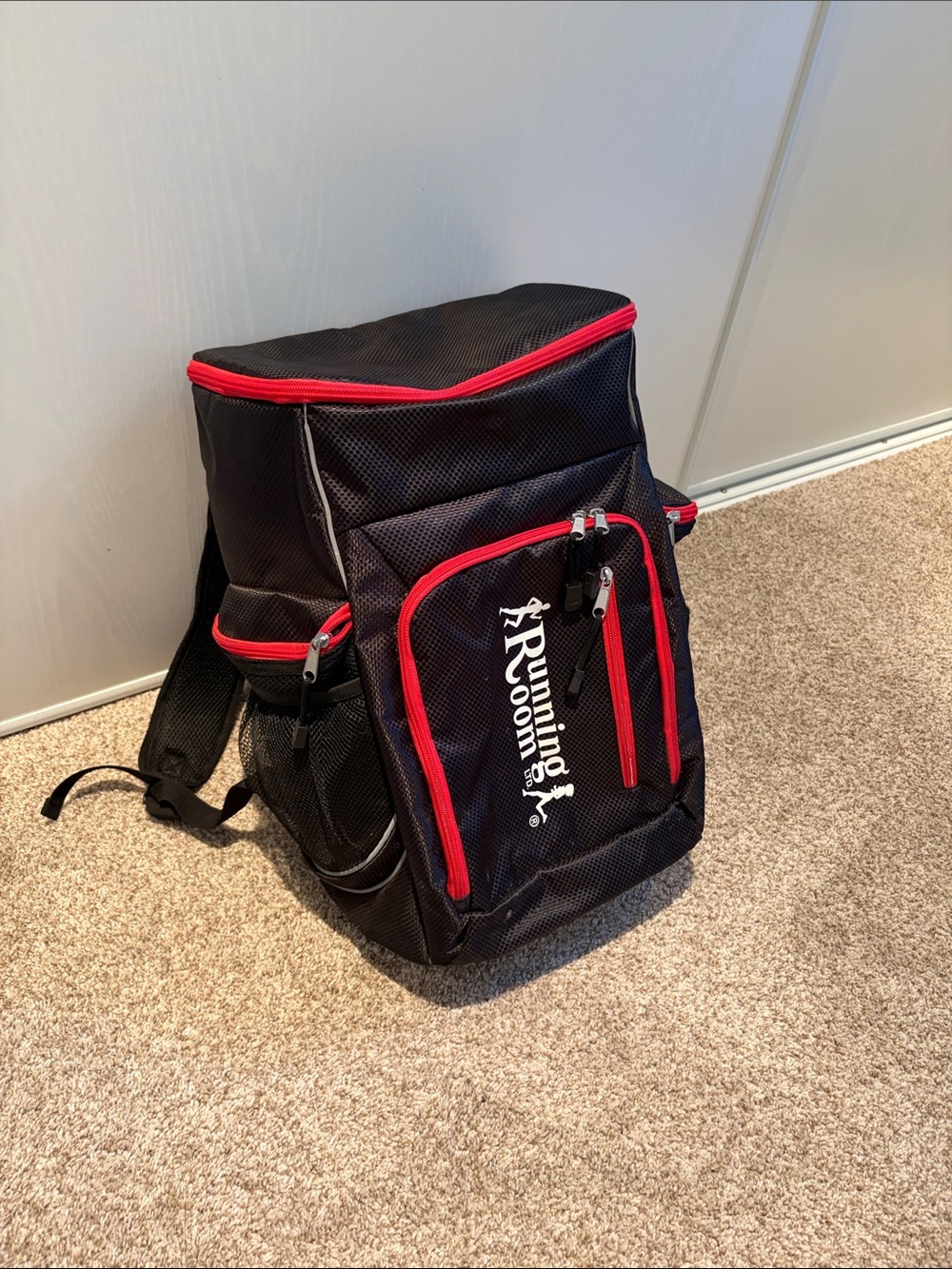 Running Room Black and Red Performance Backpack